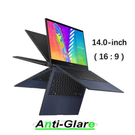 울트라 클리어 눈부심 방지 블루레이 스크린 보호대 가드 ASUS Vivobook Go 14 플립 노트북 PC용 인치 16:9 2X