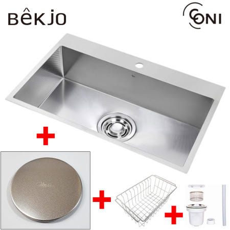 백조씽크 고니 리폼사각씽크볼 ECNRW8630 엠보 주방싱크볼 싱크대교체