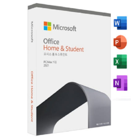 (한국정품) 마이크로소프트 오피스 2021 Microsoft office 2021 Home & Student 홈 & 스튜던트 엑셀 파워포인트 워드 평생사용