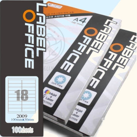 [봄봄이네 협력사]파샐리 대량주소라벨100매 우편용라벨18칸 18칸 100매