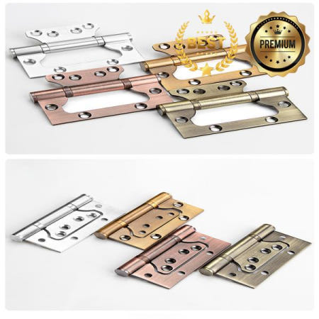 나무 문용 304 스테인리스 스틸 베어링 힌지 2개 접이식 슬롯 없음 부식 방지 엄마와 아이 잎 모양