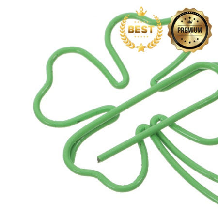 20pcs 네 잎 클로버 클립 금속 종이 메모 바인더 행운의 사무실 학교에 대 한 아일랜드어