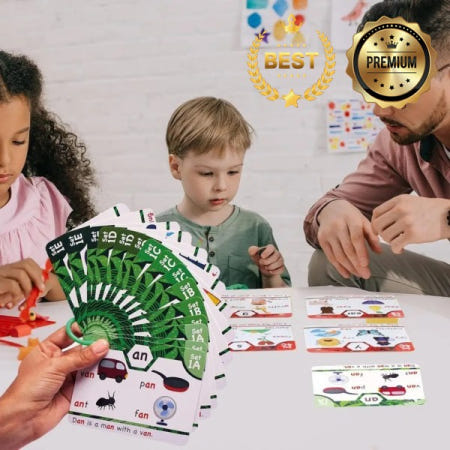 Phonics Sight Words 플래시 카드 CVC 혼합 읽는 법 배우기 Digraphs 긴 모음 소리 게임 1학년 2학년-B51B