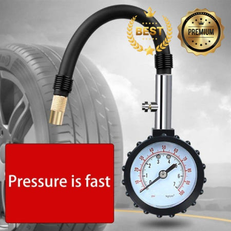 자동차 및 오토바이용 타이어 압력 게이지 최고의 정확한 헤비 듀티 공기압 무료  100 PSI