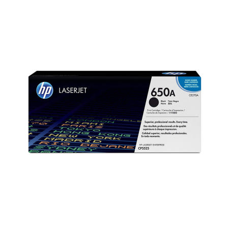 HP 650A 정품토너 CP5525 CP5525dN CP5525XH CE270A 검정