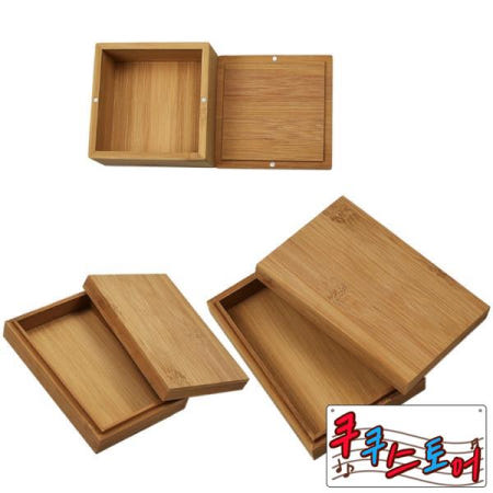 대나무 카드 보관 상자 데스크탑 포커 놀이 케이스 타로 게임 테이블