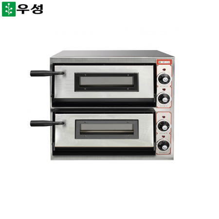 0451 우성 돌피자오븐 2단 720 GW-CEPG 60 유리문 세라믹 제빵 베이커리 카페
