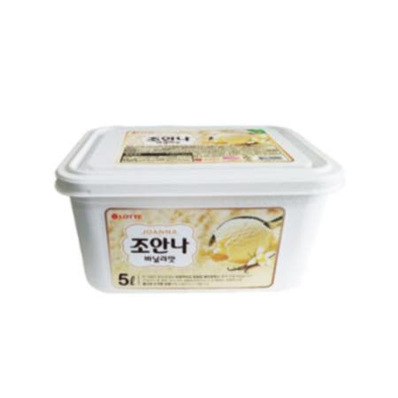 조안나 바닐라 5L 1개 아이스크림 컵 대용량 캠핑용 여름 홈파티 캠핑 집들이