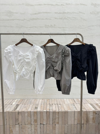 제이릿지 헤이프릴블라우스(3color)