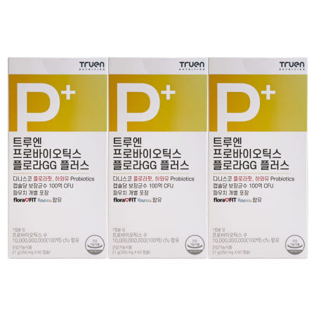 트루엔 프로바이오틱스 플로라GG 플러스 350mg x 60캡슐 3개