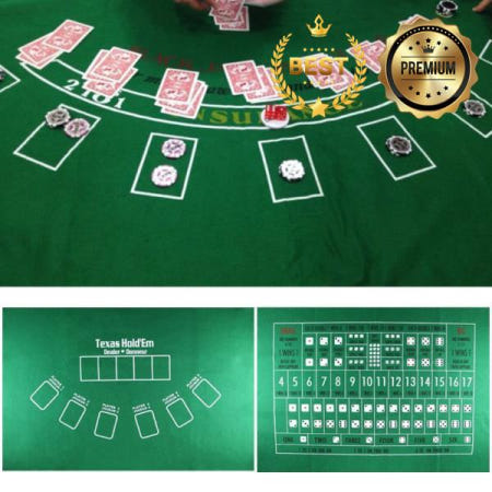 양면 포커 게임 매트 크랩 테이블 주사위 카지노 TX 홀덤 플란넬 파티 바 보드 21 포인트