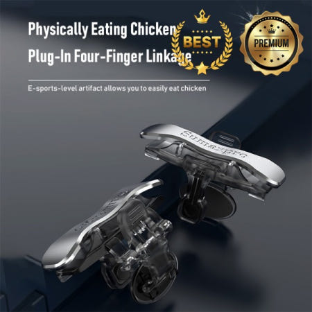 2PCS PUBG 모바일 슈팅 조이스틱 게임 패드 트리거 버튼 L1 iPhone 안드로이드 전화 용 무료 조준 컨트롤러