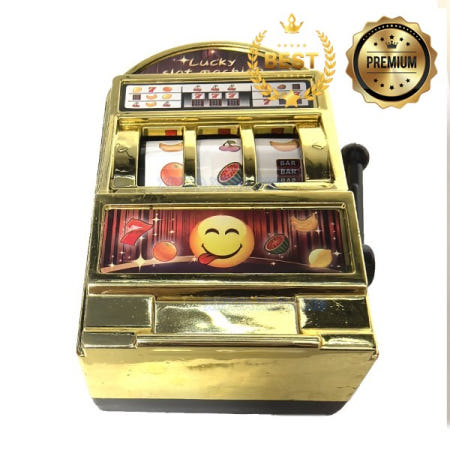 1조각 미니 럭키 잭팟 777 과일 슬롯 게임 기계 아케이드 장난감 재미있는 선물 있은 개그 실용 농담 파티 자동 판매기