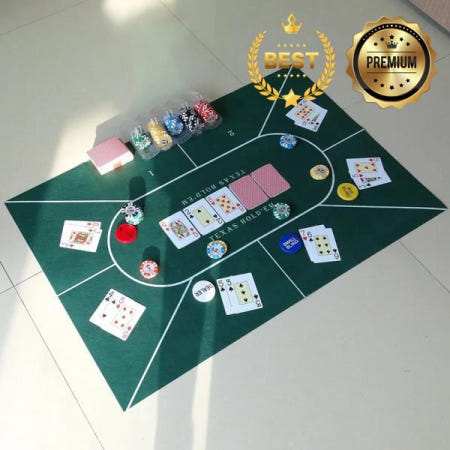 양면 게임 카지노 60x90cm 부직포 천 텍사스 홀덤 Sic Bo 매트 포커 식탁보