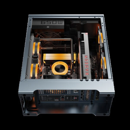 [해외]PC 데스크탑 컴퓨터용 ZZZAW MATX 케이스 DIY 설치 알루미늄 합금 섀시 전원 공급 240 수냉식