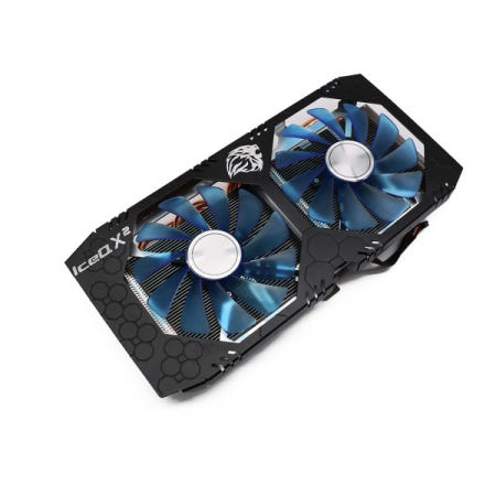 [해외]FDC10H12S9-C GPU 방열판 그래픽 카드 라디에이터 선풍기 XFX HIS RX 590 IceQ ² OC 4 핀 8GB