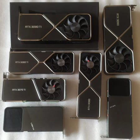 [해외]Nvidia RTX3060Ti RTX3070RTX3080RTX3090Ti3080Ti3070Ti 시리즈 방열판 냉각 팬에 사용되는 1Pcs 원본(PCB 보드 제외)