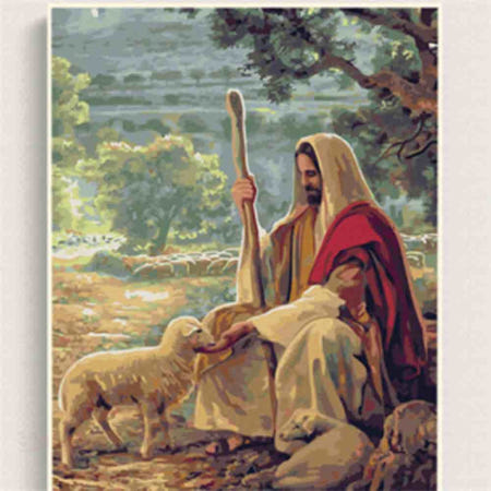 [로즈카이협력사]로즈카이 DIY 명화그리기 예수님 40x50 DIY그리기 색깔칠하기