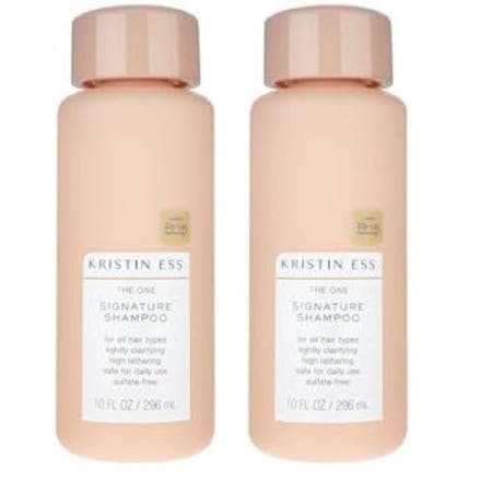 [해외]Kristin Ess 크리스틴에스 헤어 원 시그니처 샴푸 아보카도오일+캐스터오일 295ml 2개입