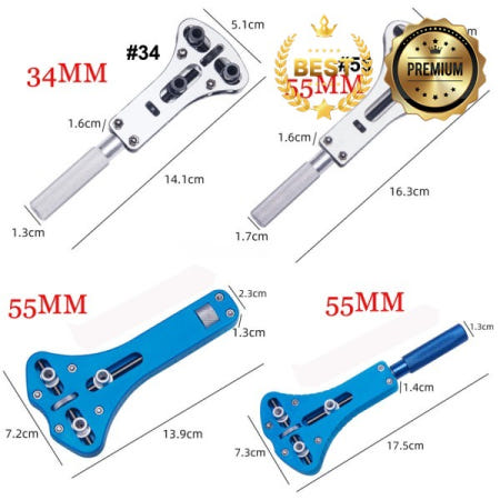 A/B/C/D/E 스타일 시계 케이스 오프너 도구 조정 가능한 3 발톱 나사 뒷면 커버 리무버 오픈 렌치 업체 수리