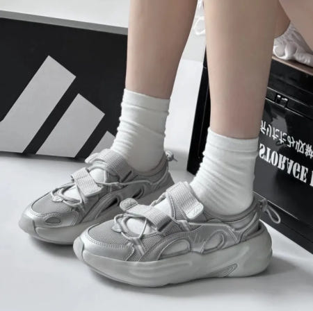 [국내매장판100%] 아디다스 오즈웨이브 샌들 그레이 투 실버 메탈릭 JS4580