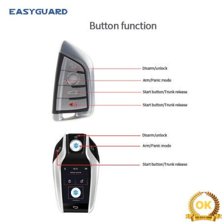 이지가드 PKE 자동차 알람 원격 시동 플러그 앤 플레이(잭 바이 잭) G30 F39 2018년식 스마트 키리스 엔트리