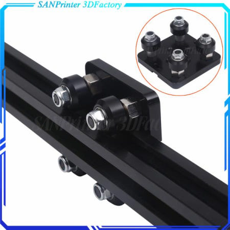 3D 프린터 부품 오픈 소스 V 갠트리 플랫 세트 알루미늄 프로파일 용 특수 슬라이드 플레이트 V-슬롯 미니 5 룰렛 1set