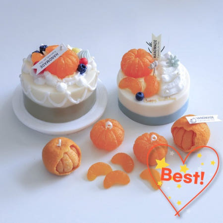 [해외]3d 오렌지 DIY 아로마 테라피 석고 양초 확장 돌 수지 과일 금형에 대한 수제 실리콘 몰드