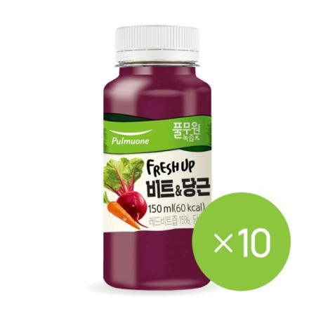 프레시업 비트&당근 (150mlx10개) | 풀무원 | 갱년기 선물세트 품격있는 탕비실 팬트리
