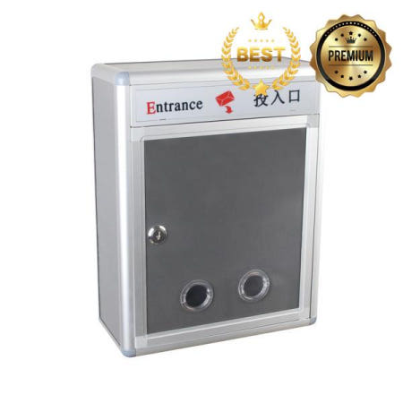 잠금 주최자가있는 제안 메일 상자 사서함 10.4x4.7x13inch 고객 센터를위한 다목적 편지 드롭 박스 견고한