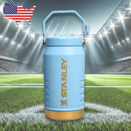 [베스트비타 협력사][해외]미국 내수용 한정판 스탠리 x 메시 아이스플로우 1.89 워터 저그 블루