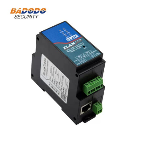 Din Rail 2 채널 직렬 포트 RS485-이더넷 변환기 장치 IOT 서버 ZLAN5207M 지원 Modbus MQTT JSON