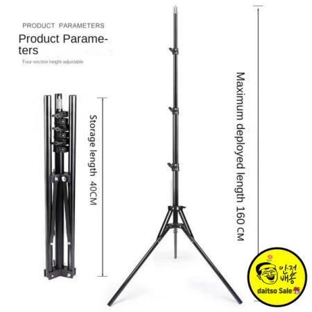 EUYAG 160c 삼각대 랜딩 타입 카메라 앵커 셀카 라이트 프레임 금속  전화 홀더 방송  