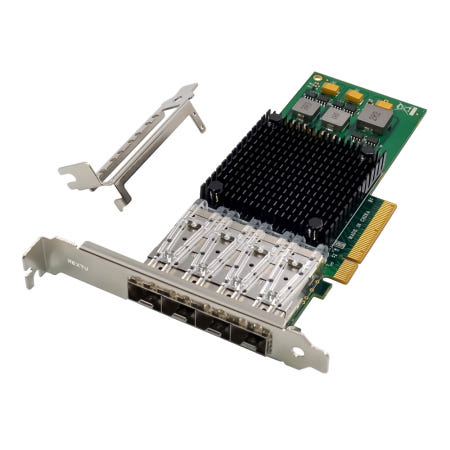 넥스트유 래아루 584SFP-10G-BCM PCIe x8 Quad SFP+ 브로드컴 10G 서버랜카드