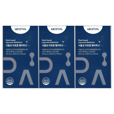 메디셜 식물성 리포좀 멜라토닌 500mg x 30정 3개