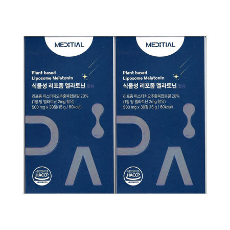 메디셜 식물성 리포좀 멜라토닌 500mg x 30정 2개