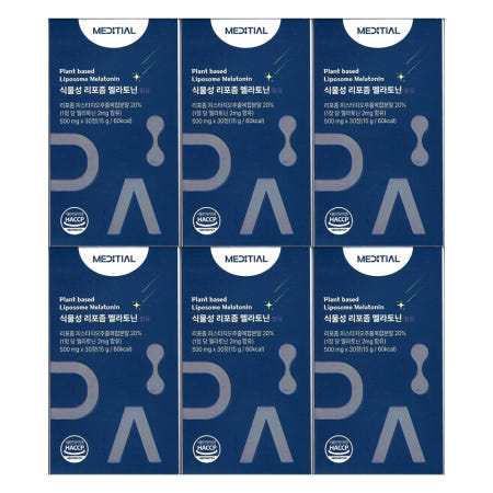 메디셜 식물성 리포좀 멜라토닌 500mg x 30정 6개