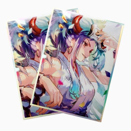 Anime 원피스 카드 게임 슬리브 DTCG Borad 보호 컬렉션 용 Yamato 레이저 효과 케이스 60 개/갑