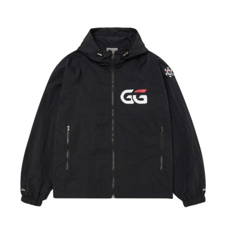 [해외]GG x WSOP 리플렉티브 로고 윈드브레이커 100 나일론 바디 메쉬 안감 GGPoker 반사패턴 경량 방풍 재킷