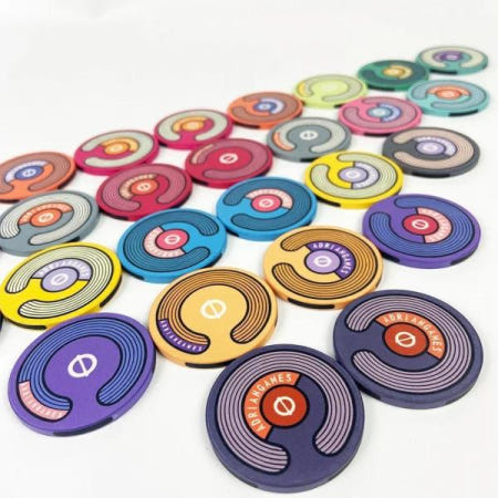 5PCS 세라믹 포커 칩 39mm 페이스 값 없음 카운트 빙고 전문 카지노 보드 게임 라운드