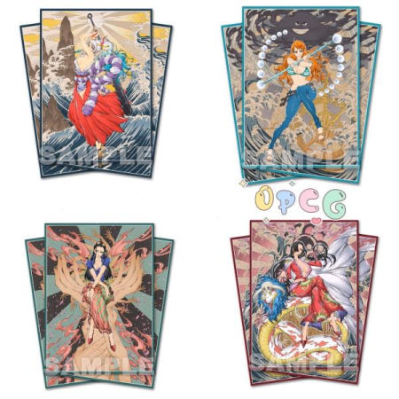 OPCG 카드 슬리브 나미 로빈 야마토 핸콕 보드 게임 트레이딩 카드 보호대 케이스, 컬렉션 매트, 67x92mm, 60 개