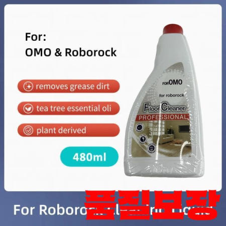 로보락 호환 및 OMO 조인트 바닥 청소 용액 S8 프로 울트라 + Q5 Q7 시리즈 맥스 플러스 480mL