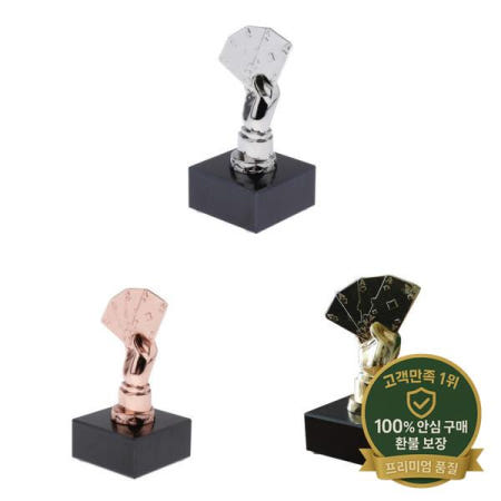 카지노 토너먼트 게임 기념품 수집가용 카드 트로피 1개