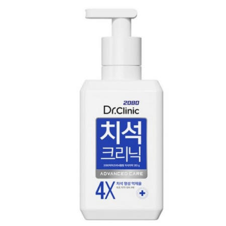 2080 닥터크리닉 펌핑치약 치석케어 285g