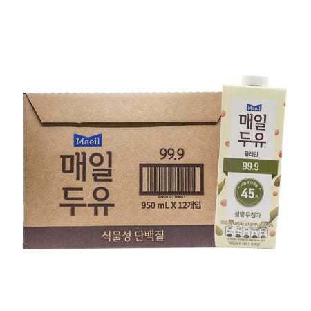 매일유업 매일두유 99.9 대용량 950ml 12팩 식물성단백질 이중포장