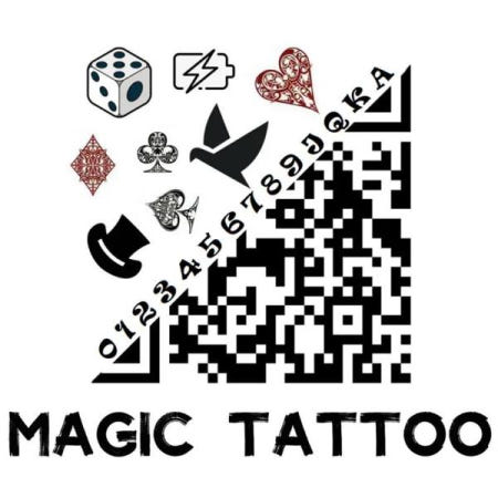 J.C Magic Tricks의 Tattoo 선택된 카드 또는 숫자 예측 셔플 지루함 클로즈업 무대 환상 특수 효과 정신주의 소품