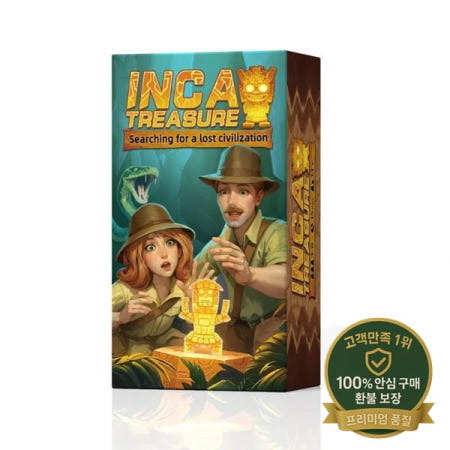 잉카 보물 탐험: 3~8인용 전략 보드게임(14세 이상) ? 속임수를 써고 베팅하고 생존을 위한 경쟁을 벌여보세요