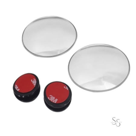 쏨숭 보조미러 각도조절 60mm 2개 와이드 시야확보 용품 안전운전 사각지대
