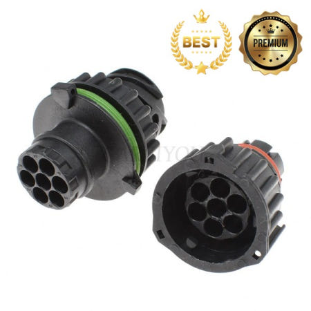 커넥터및터미널 1세트 7 핀 Tyco Amp 1.5mm BU-STE KPL 원형 Din 하우징 Male 커넥터 968421 967650 1718230 케이블 외장 포함