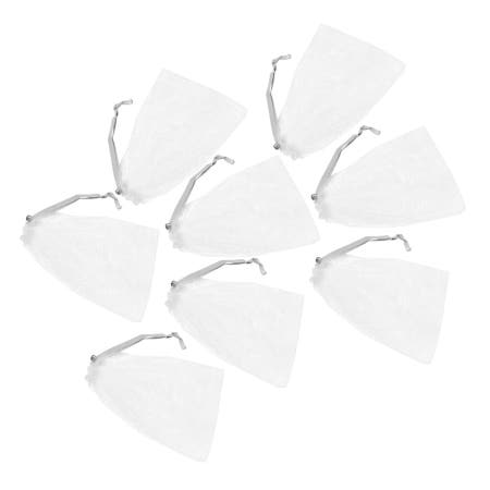 밍키시 8PCS 페이셜 클렌징 포밍 네트 각질 제거 메시 비누 백을 사용하여 부드럽게 세안 거품 거품을 쉽게 제거하고 비누를 깊게 건조하게 유지하세요 Dark Grey